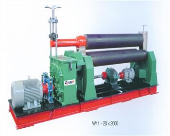 河(hé)南W11系列對(dui)稱式三輥(gun)卷闆機