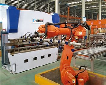 太原數控(kòng)折彎機自動上下(xià)料機器人自動化(huà)生産線